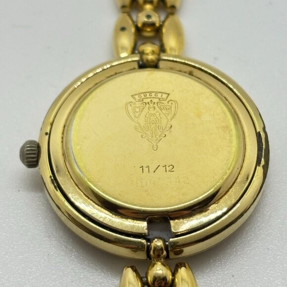 Gucci Watch Bezel Gold Plated Ladies Gucci GG - Picture 4 of 14